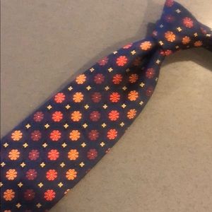 Tie Bar woven silk necktie